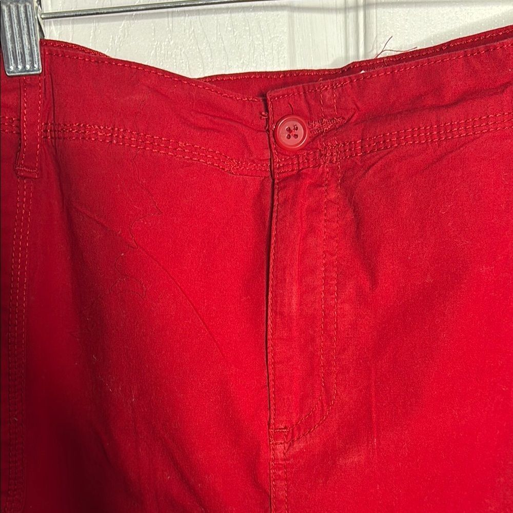 St. John's Bay Red Mini Skort - Picture 3 of 10